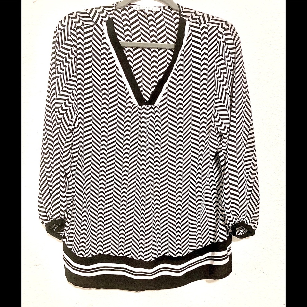 Chevron Pattern Blouse - Picture 2 of 5